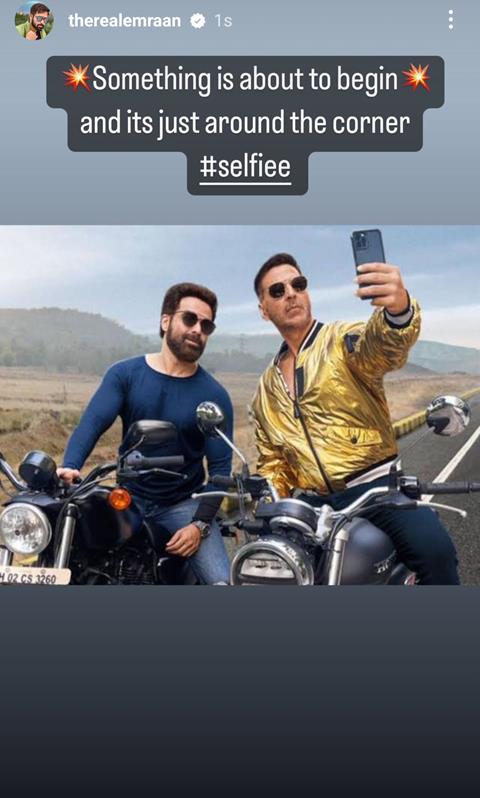 Emraan Hashmi's Instagram story 