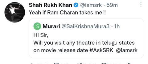 SRK's tweet