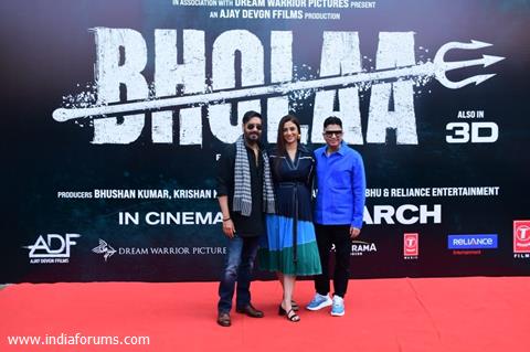 Bhushan Kumar, Ajay Devgn, Tabu grace the teaser launch of Bholaa