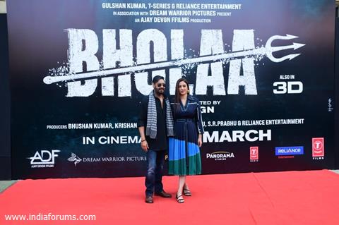 Ajay Devgn, Tabu grace the teaser launch of Bholaa