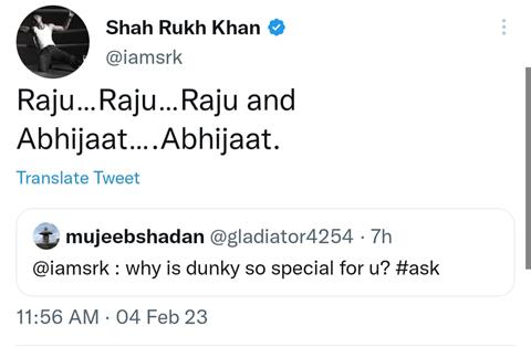 SRK tweet