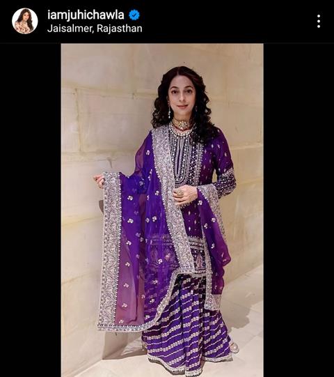 Juhi Chawla's Instagram post 