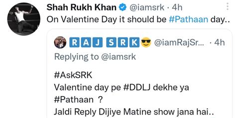 Shah Rukh Khan's tweet