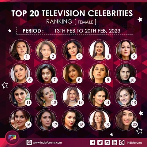 Top 20 Female Celebrities of the week