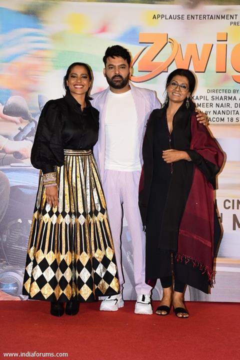 Kapil Sharma, Shahana Goswami, Nandita Das snapped at the trailer launch of Zwigato 