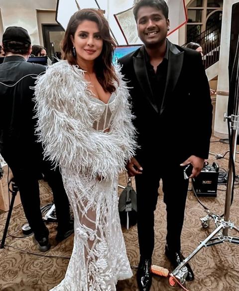 Priyanka Chopra with Rahul Sipligunj