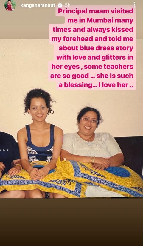 Kangana Ranaut's Instagram story 