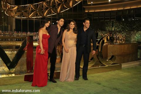 Suhana Khan, Aryan Khan, Gauri Khan, Salman Khan attend the opening of the Nita Mukesh Ambani Cultural Centre