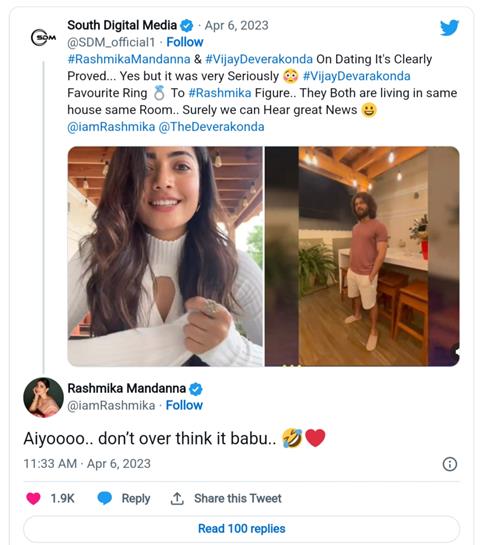 Rashmika Mandanna's tweet