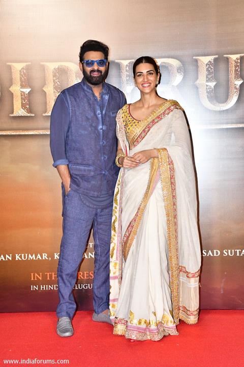 Prabhas, Kriti Sanon Snapped At The Trailer Launch Of Adipurush Photo