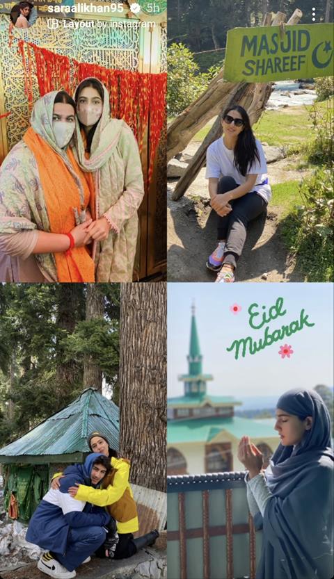 Sara Ali Khan's Instagram story 