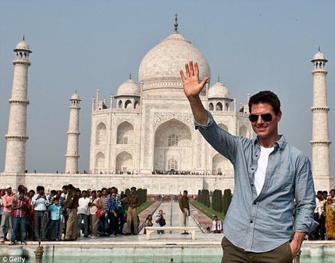 Tom Cruise at Taj Mahal