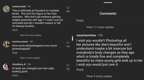 Comments on Aishwarya Rai Bachchan's post