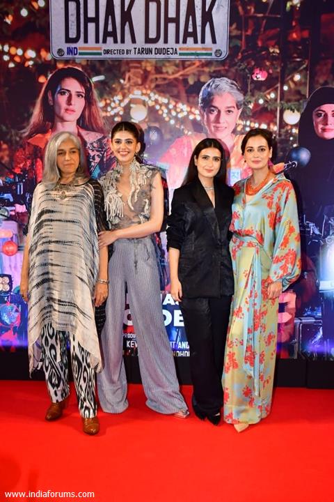 Ratna Pathak Shah, Dia Mirza, Fatima Sana Shaikh, Sanjana Sanghi attend Dhak Dhak screening