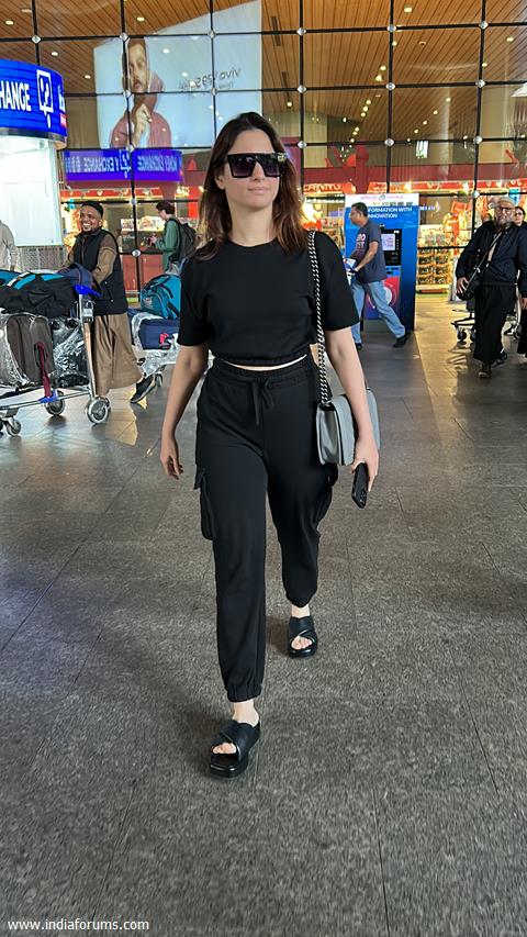 Tamannaah Bhatia spotted at the Mumbai airport