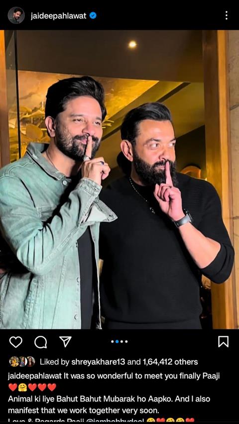 Jaideep Ahlawat and Bobby Deol