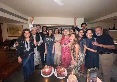 Javed Akhtar, in the photograph, held Zoya close, radiating familial love, while Honey and Shabana Azmi stood side by side, exuding warmth and camaraderie. The gathering also included Shibani Dandekar's family members, turning the celebration into a full-