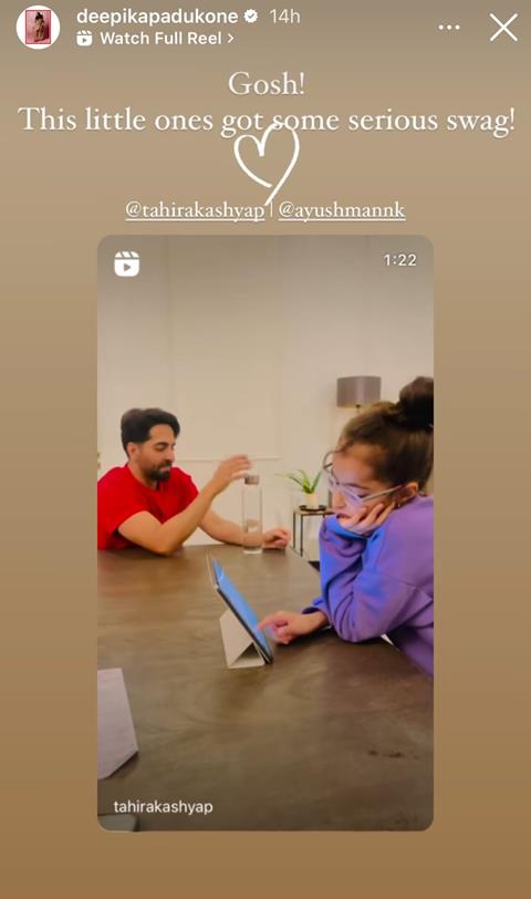 Deepika Padukone's Instagram story