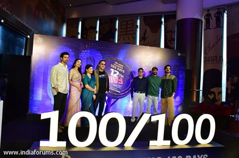 Celebrities Medha Shankar grace the 100 days celebration of 12th Fail at PVR, in Juhu