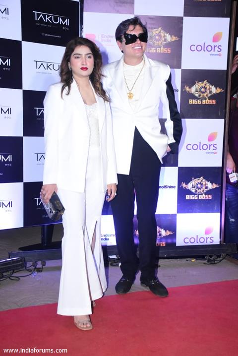 Navid Sole and Sana Rahees Khan  attend Bigg Boss 17 success party