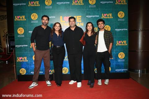 Celebrities attend the screening of Love Storiyaan