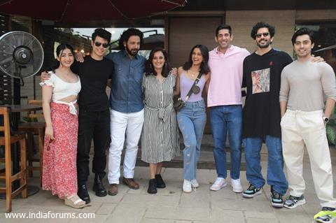 Viraf Phiroz Patel and Varun Sood snapped to celebrate the success of Karmma Calling