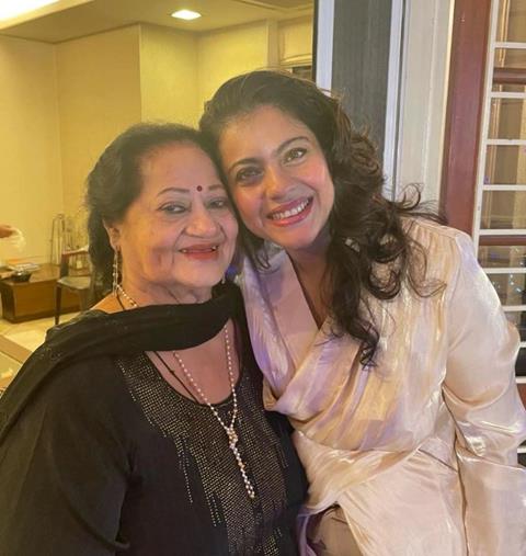Kajol with her mother in law