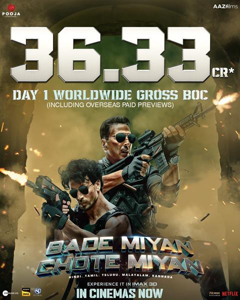 ‘Bade Miyan Chote Miyan’ wows audiences, rakes in 36.33 cr worldwide