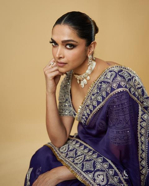 Deepika Padukone flaunts baby bump in purple saree at Anant Ambani’s sangeet: Pics