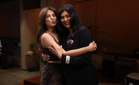 Rhea Chakraborty and Sushmita Sen 