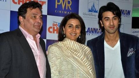 Ranbir Kapoor with his parents