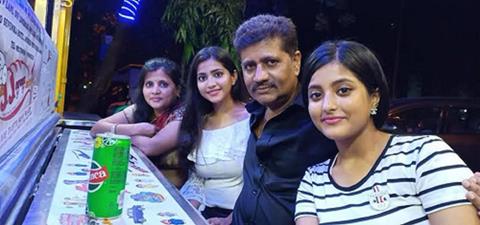 Ulka Gupta posing with her beloved family: