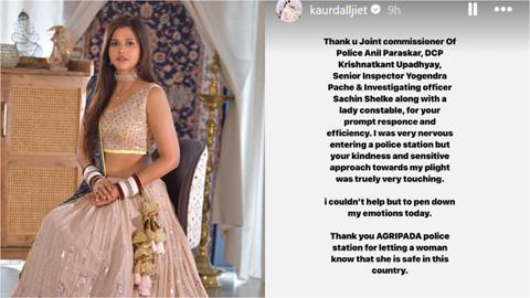 Dalljiet Kaur has thanked Mumbai Police 