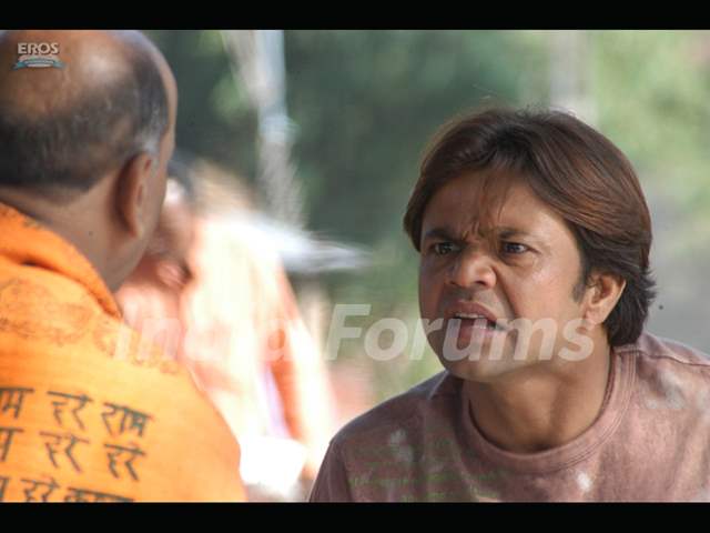 Rajpal Yadav looking shocked