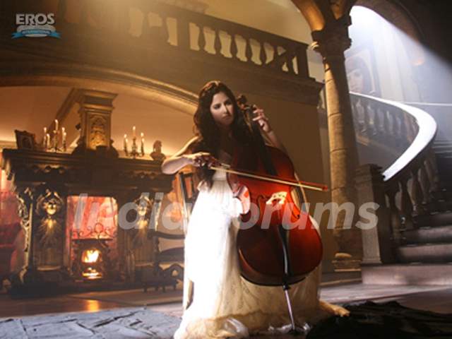Katrina Kaif with cello