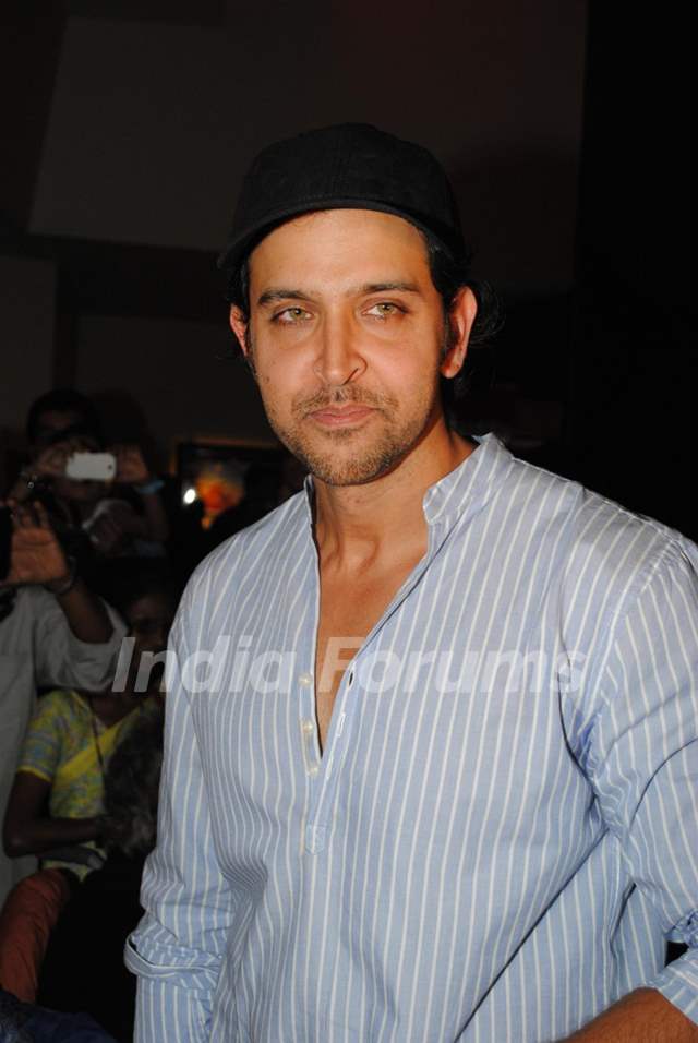 Hrithik Roshan at special show of Guzaarish for special kids and paraplegic patients at PVR Cinemas in Juhu, Mumbai