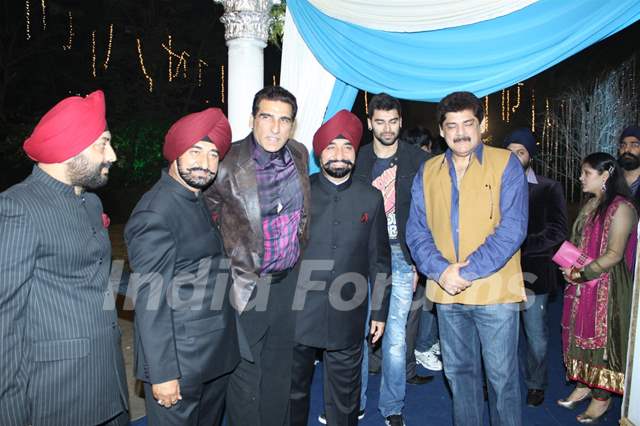 Mukesh Rishi and Pankaj Dheer at Banpreet Singh's Son Wedding