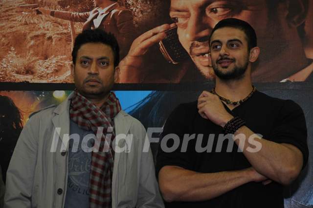 Arunoday singh and Irrfan Khan for Yeh saali zindagi film in Ghaziabad