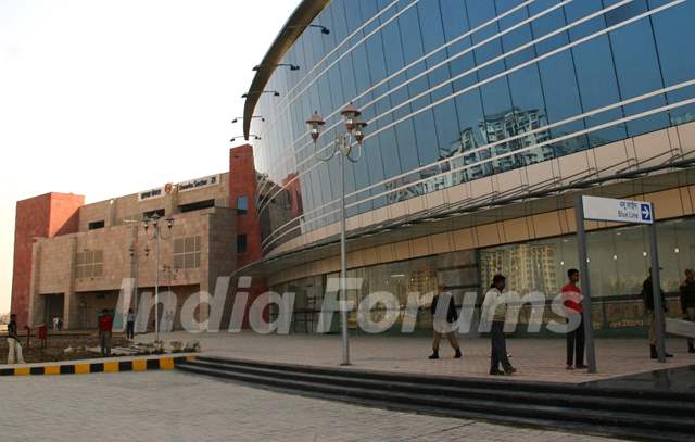 A view of Airport Metro station at Dwarka Sector-21 in New Delhi on Sat ...