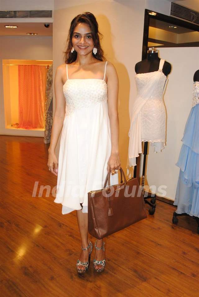 Madhoo at Neeta Lulla's new collections at AZA showroom