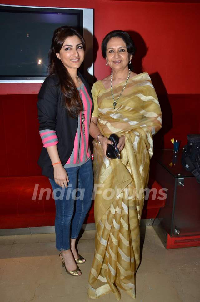 Sharmila and Soha at 'Life Goes On' film screening. .