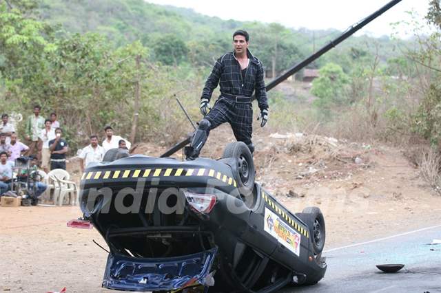 Akshay Kumar at Fear Factor Khatron Ke Khiladi Season 4 Media