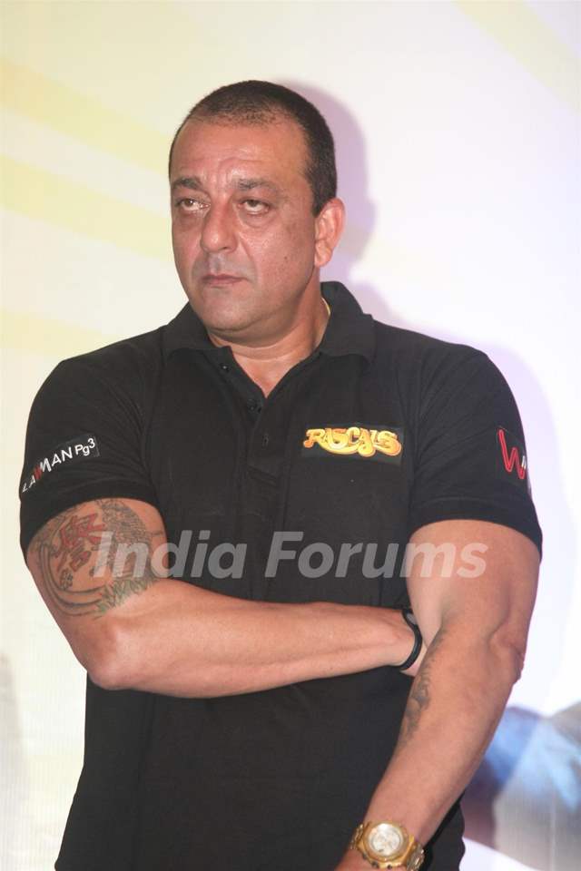 Sanjay Dutt at Film 'Rascals' music launch at Hotel Leela in Mumbai