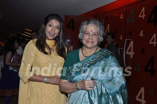 Bhavana Balsawer and Shubha Khote at Premiere of film 'Aazaan' at PVR Cinemas in Juhu, Mumbai
