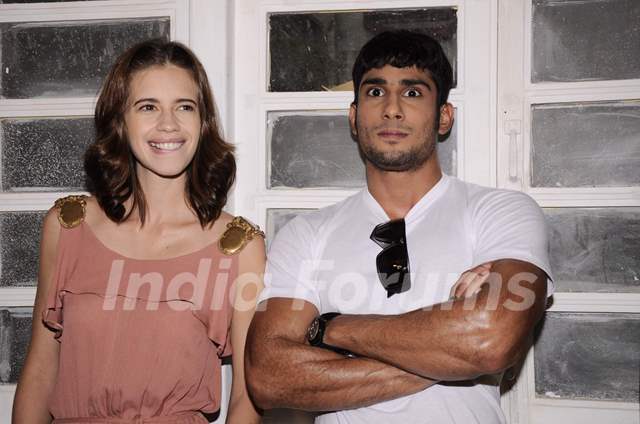 Prateik Babbar and Kalki Koechlin promote My Friend Pinto in Mehboob Studio