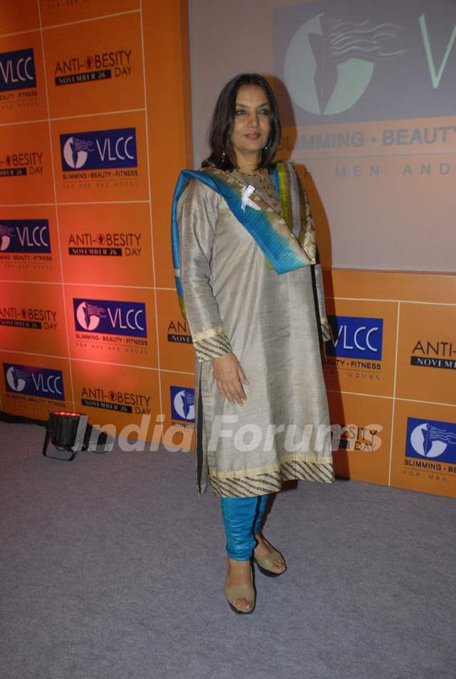 Bollywood actress Shabana Azmi at VLCC's anti-obesity drive