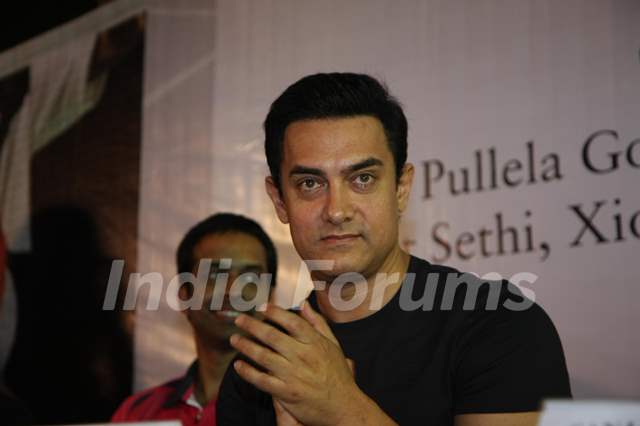 Aamir Khan at launch of 'PULLELA GOPICHAND'Book in Mumbai