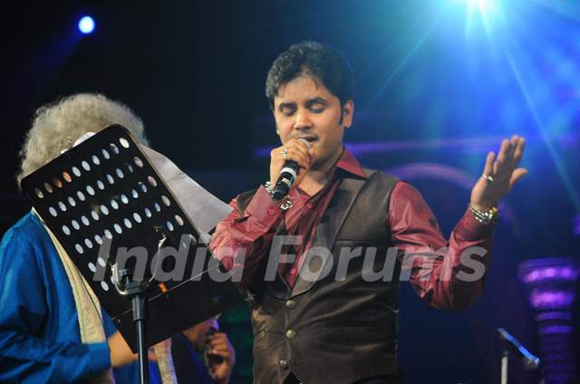 Javed Ali Performing at Music Heals Concert held at Andheri Sports Complex in Mumbai