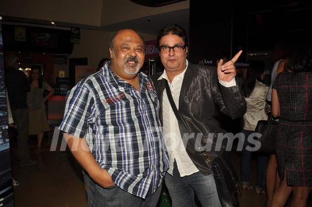 Saurabh Shukla with Vinay Pathak at Premiere of film 'Pappu Can't Dance Saala'