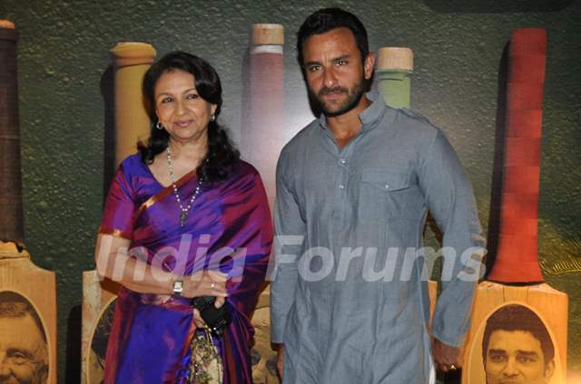 Saif Ali Khan and Sharmila Tagore at the 2nd edition of the RSD World Cricket Summit in Mumbai